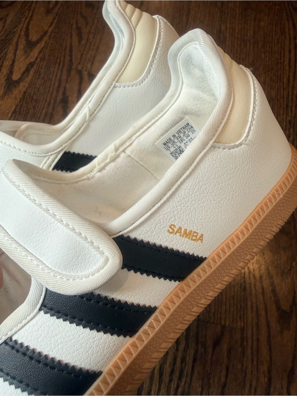 adidas Women’s Smaba White Mary Jane Sneakers - Picture 7 of 7